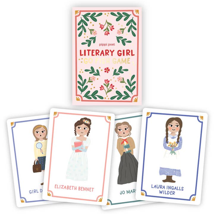 Literary Girls Go Fish Card Game for wholesale by Pippi Post