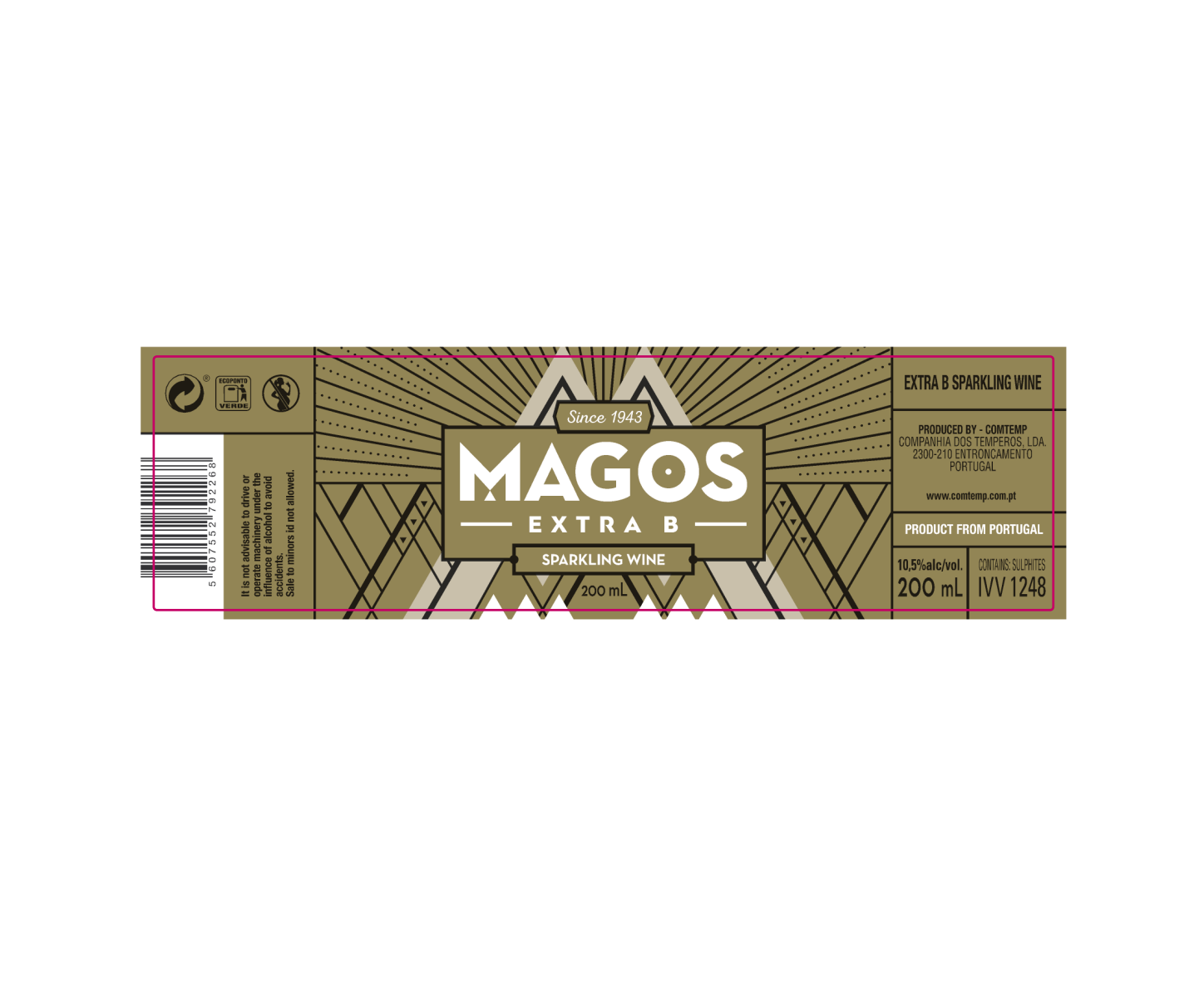 Comtemp - Companhia dos Temperos, SA – wholesale Champagne/sparkling wine – Magos Sparkling Wine Extra B 24-Pack 200ML1