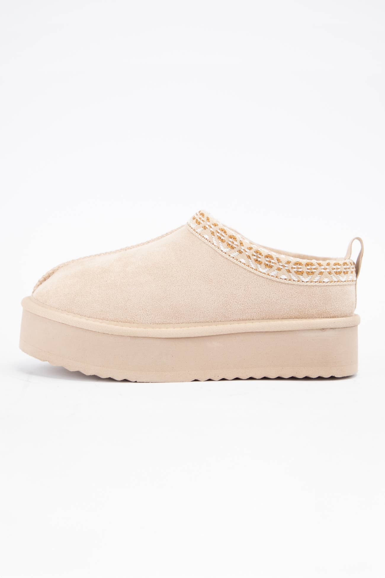 CCOCCI - Wholesale Booties - Women's - EAGLE EMBROIDERED PLATFORM SHERPA FUR LINED SLIPPERS6