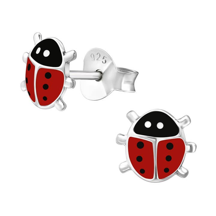 Boucles d'oreilles coccinelle E-144 pour la vente par Moonrise Jewelry