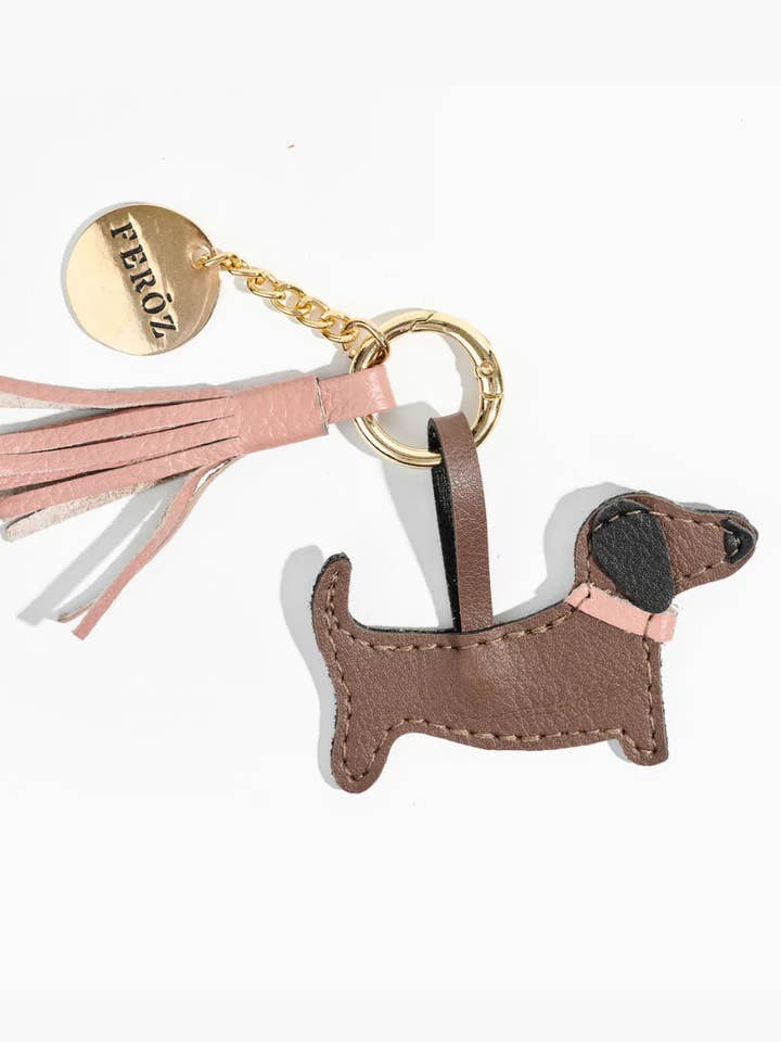 Leather Dachshund Charm for wholesale by Feroz - Urban Pet Fashion