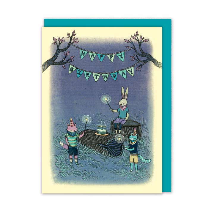 Happy Birthday Night Greeting Card for wholesale by Nimasprout