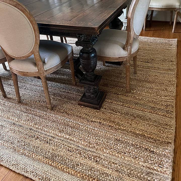 home mart goods - Wholesale Area Rug - Natural Beige Hand Woven Farmhouse Jute Natural Area Rug