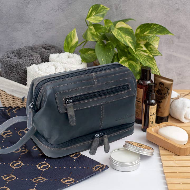 Greenwood – Großhandel Schmink-/Kosmetiktasche – Hans Kosmetiktasche Damen Leder Große Kulturtasche Herren Wasserfest32