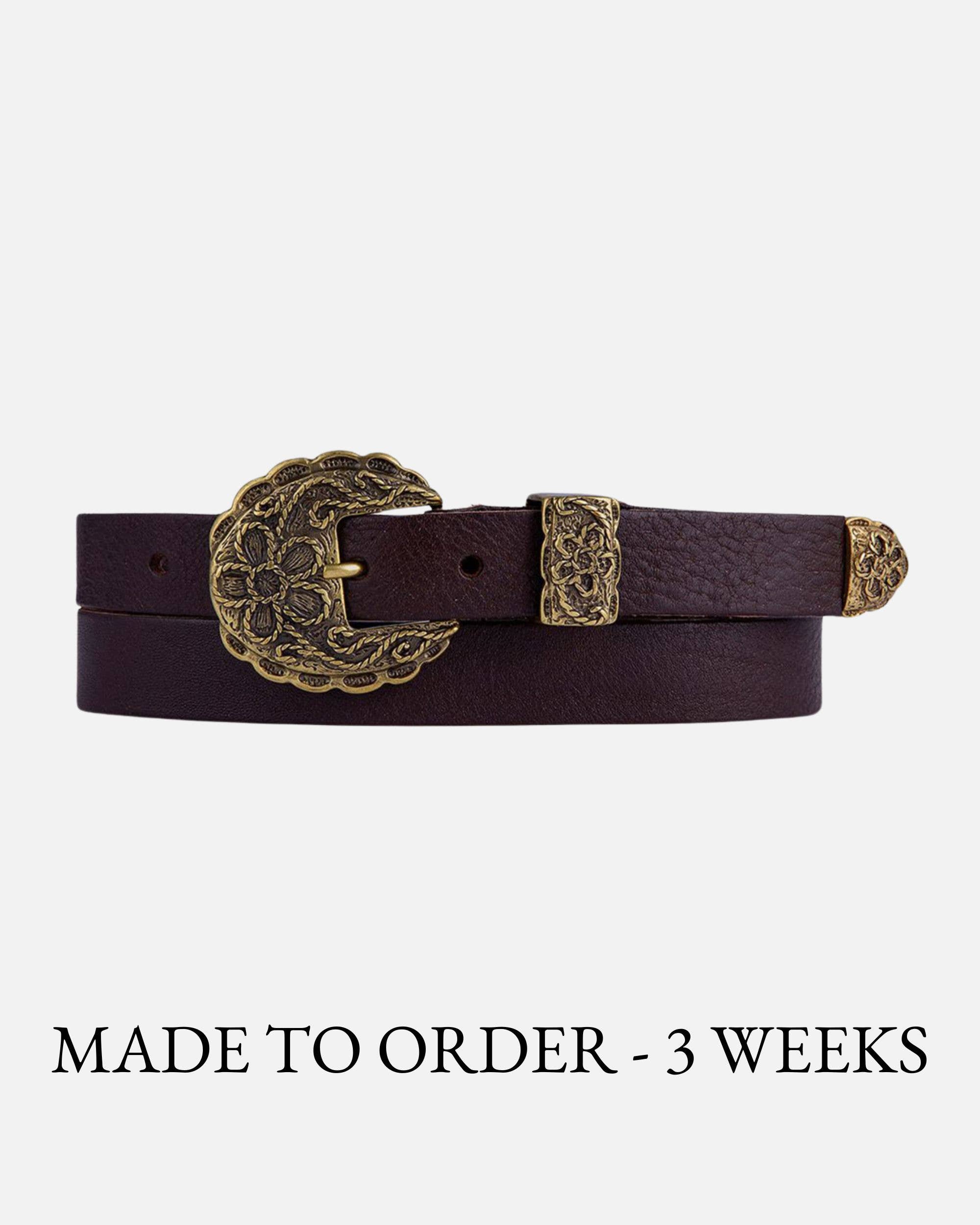 Amsterdam Heritage Belts, Bags, Apparel & Jackets EU – Cinto - Mulher por atacado – FEITO POR ENCOMENDA Anabel | Cinto de Pele Fino Mulher0