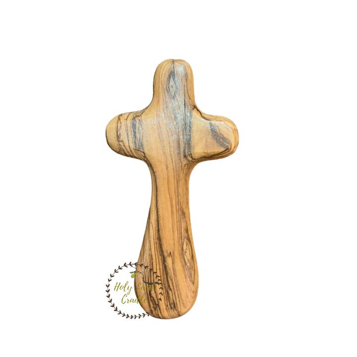 Holy Land Cradle - Wholesale Wall Cross - Olive Wood Holding Cross