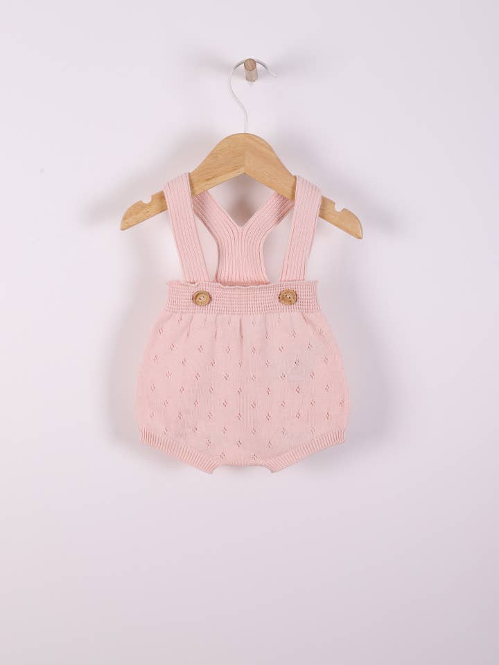 Shortie à bretelles en coton biologique tricoté | BREEZE pour la vente par Wedoble: sustainable children's fashion