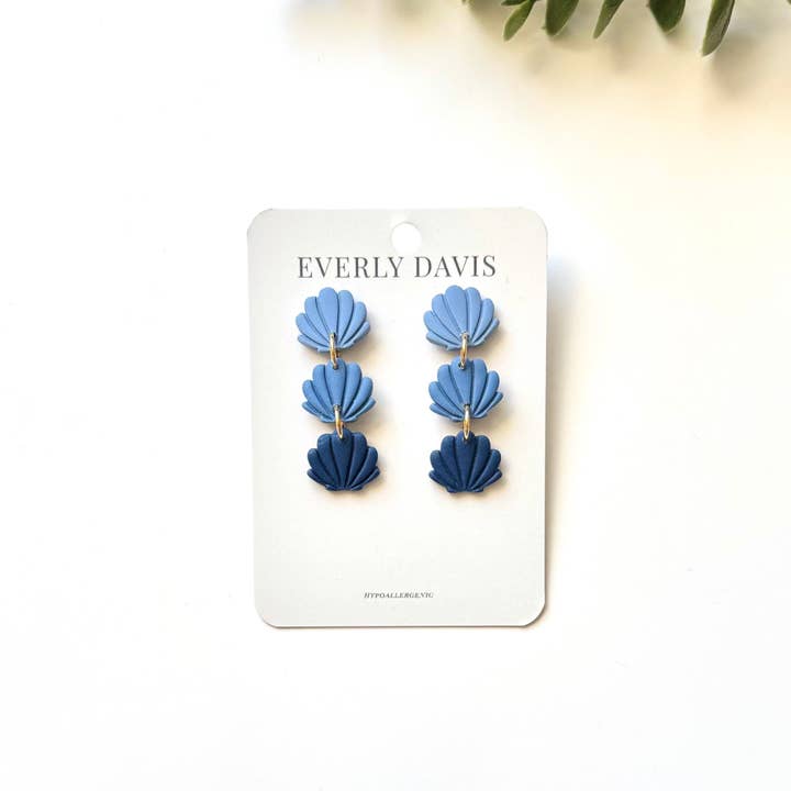 Three Shells Earrings for wholesale by Everly Davis Co