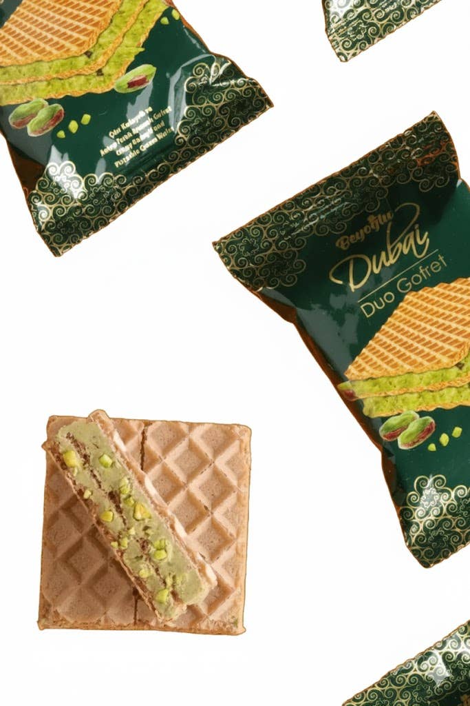 Aladdin - Wholesale Cookie - Beyoglu Dubai Duo Wafer Pistachio Kadayif Authentic Turkish 3
