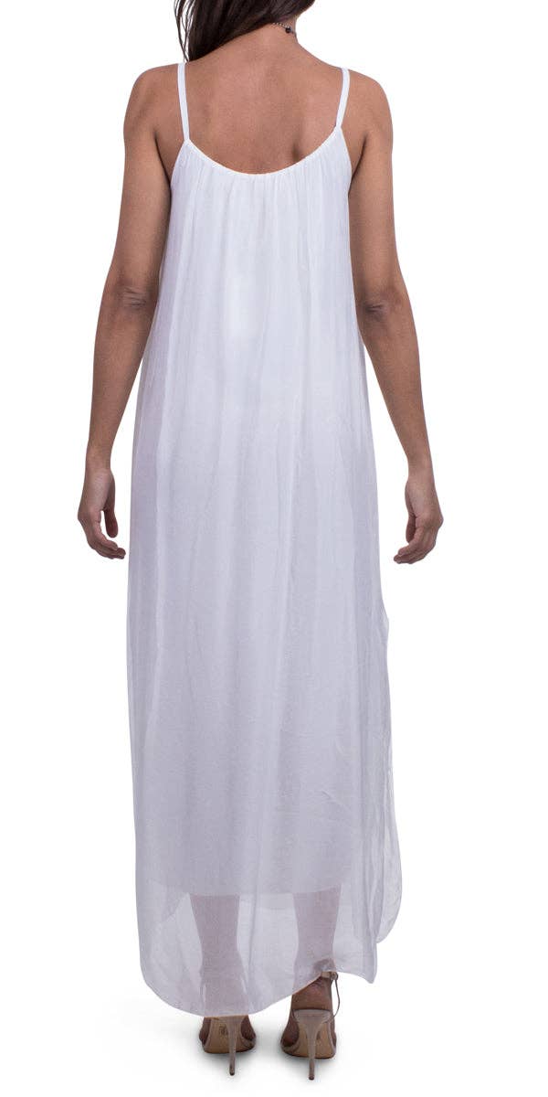 Gigi Moda - Wholesale Dress - Women's - Silk Spaghetti Maxi Dress7