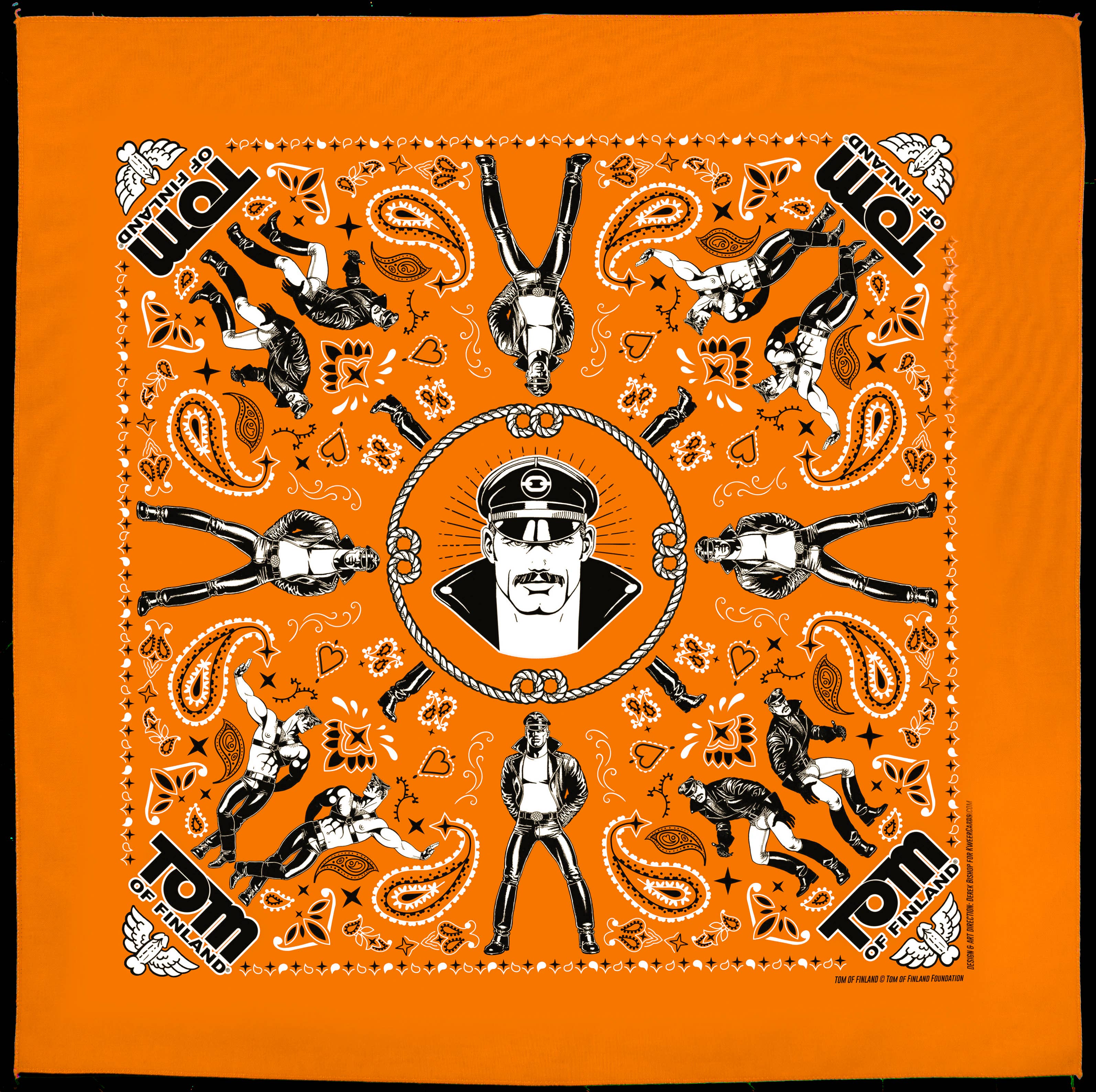 Peachy Kings / Kweer Cards - Vendita all'ingrosso Bandana - Unisex - Mascherina Bandana Tom of Finland (Gay Queer LGBT)14