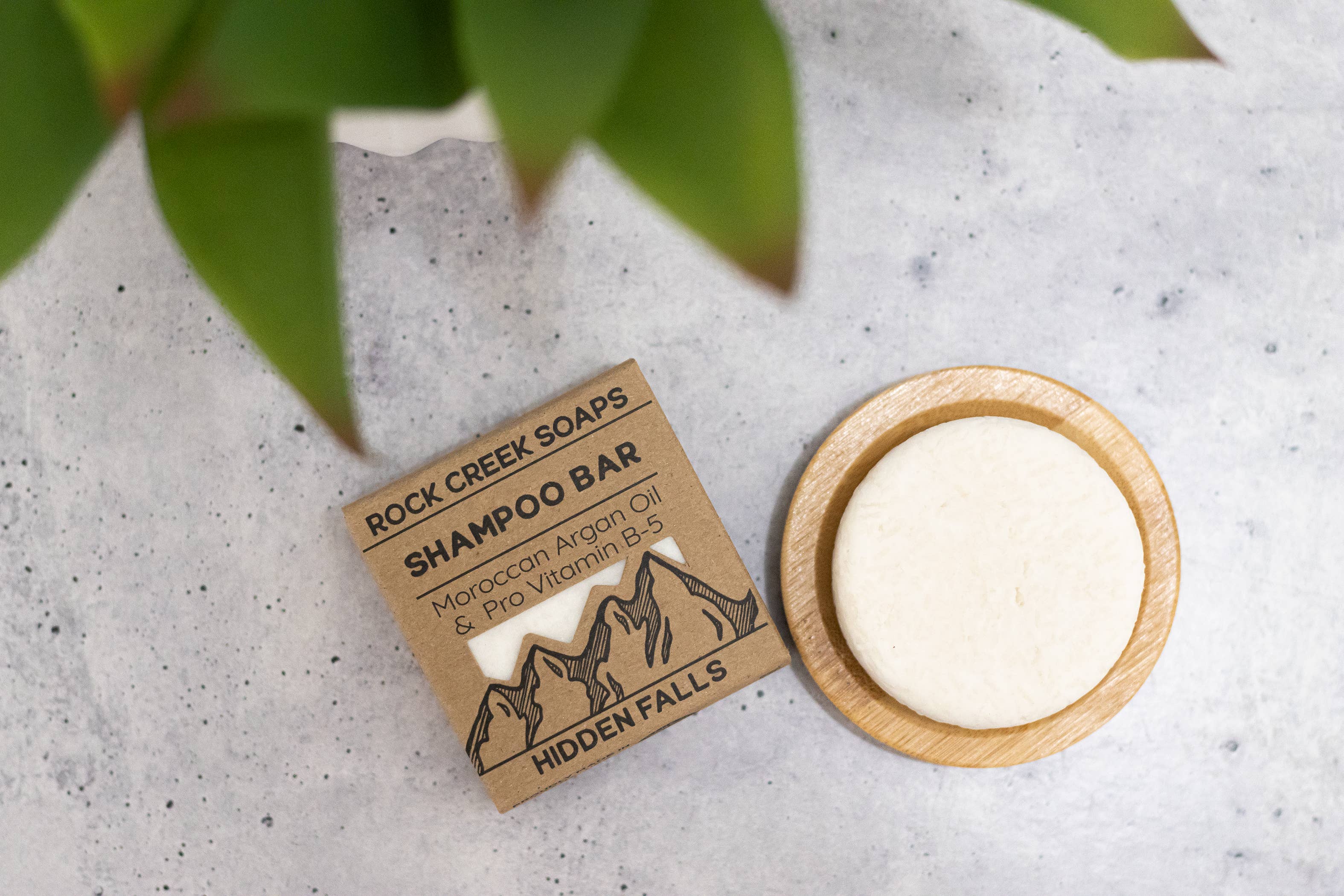 Rock Creek Soaps - Vente Disques de shampoing/shampoings solides - Barre de shampoing | Vitamine B-5 et huile d'argan | Hidden Falls1