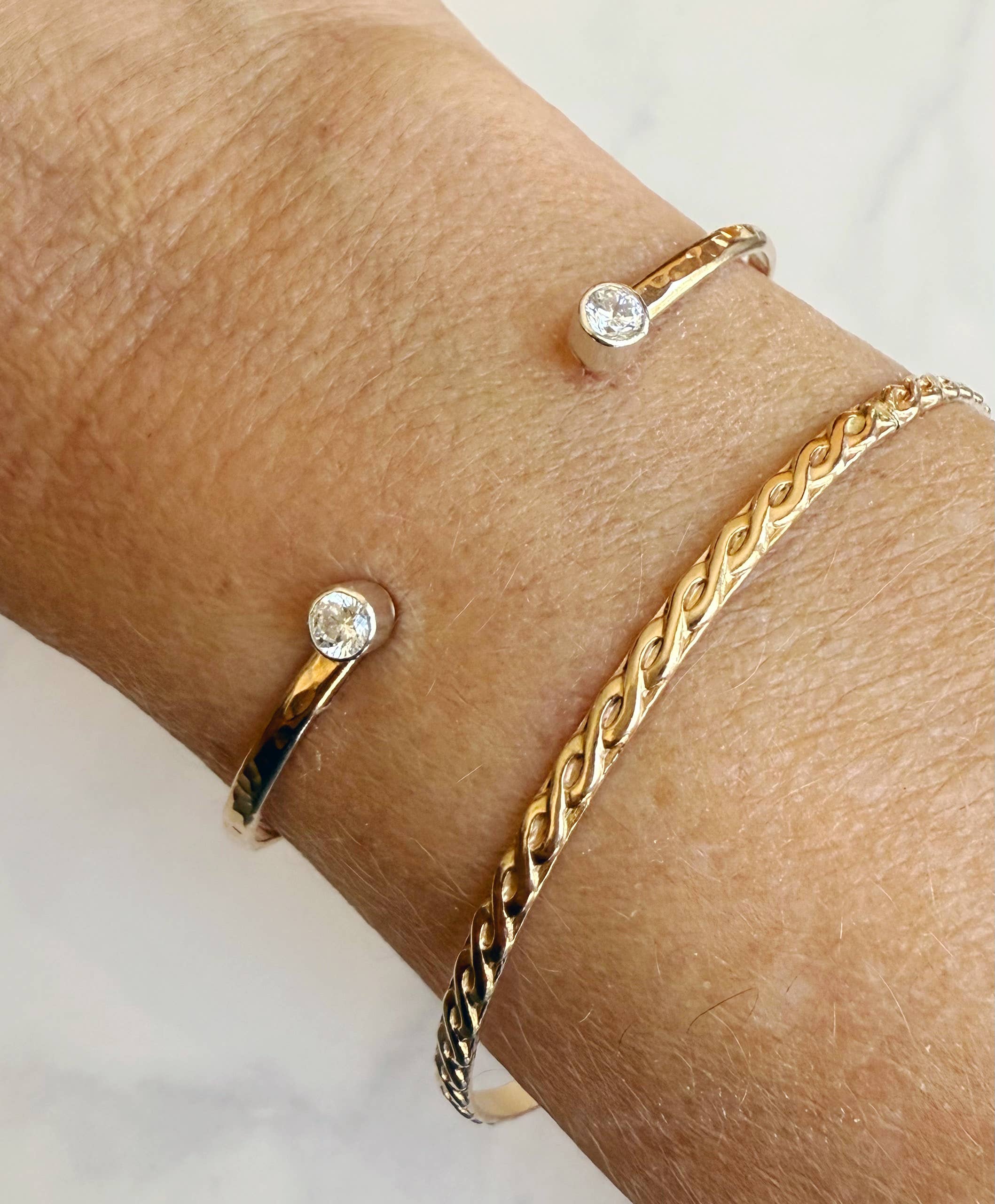 Bonnie Boardman Jewelry - Wholesale Cuff Bracelet - Swarovski hammered cuff1