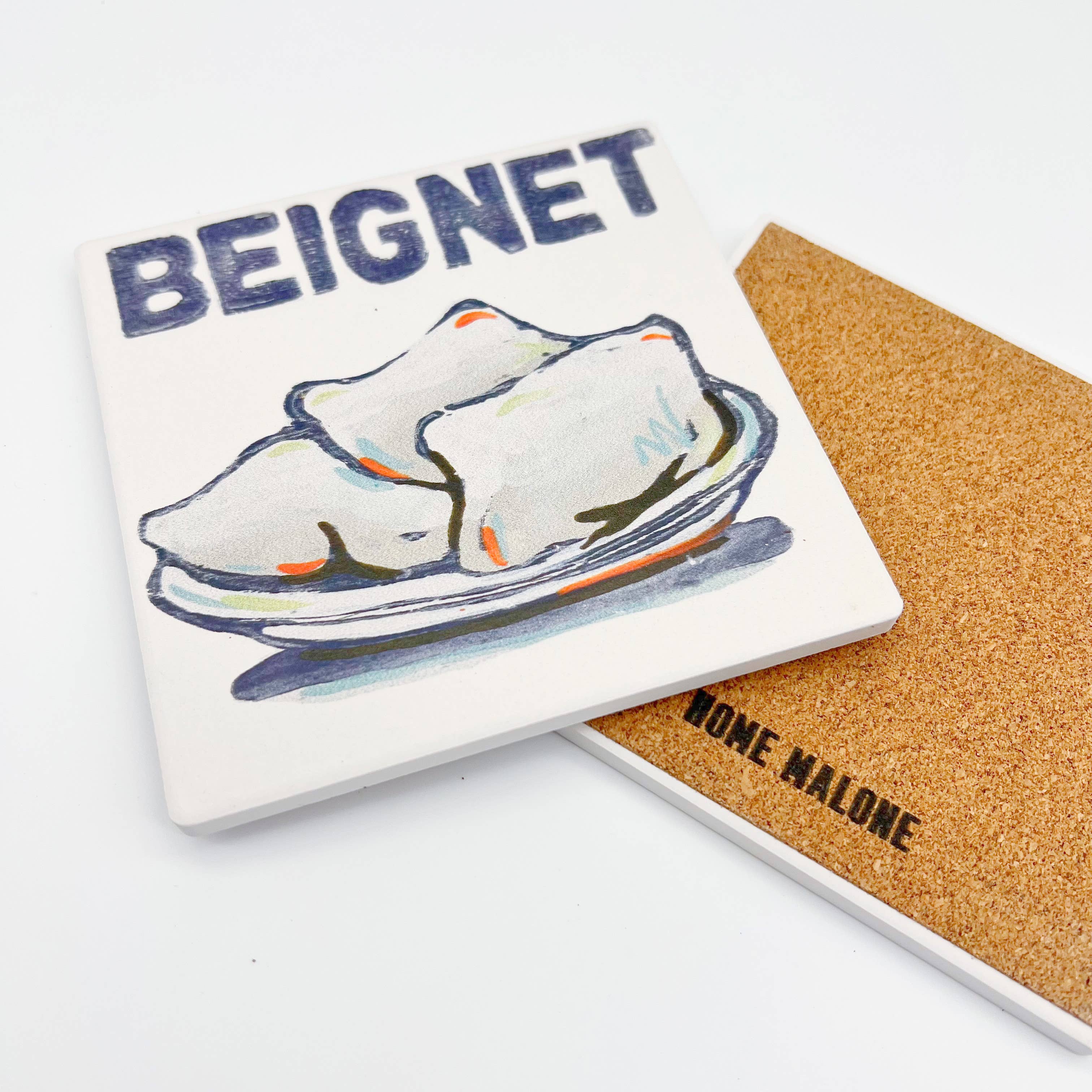 Home Malone - Wholesale Coasters - Beignet Coaster New Orleans Donut functional indoor decor1