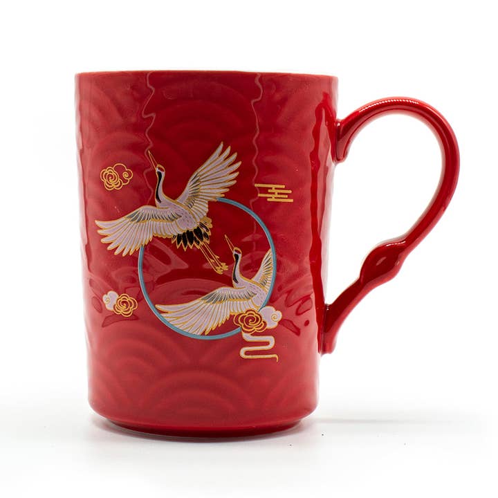 Original Source - Wholesale Coffee Mug - Elegant Ceramic Crane Mug4