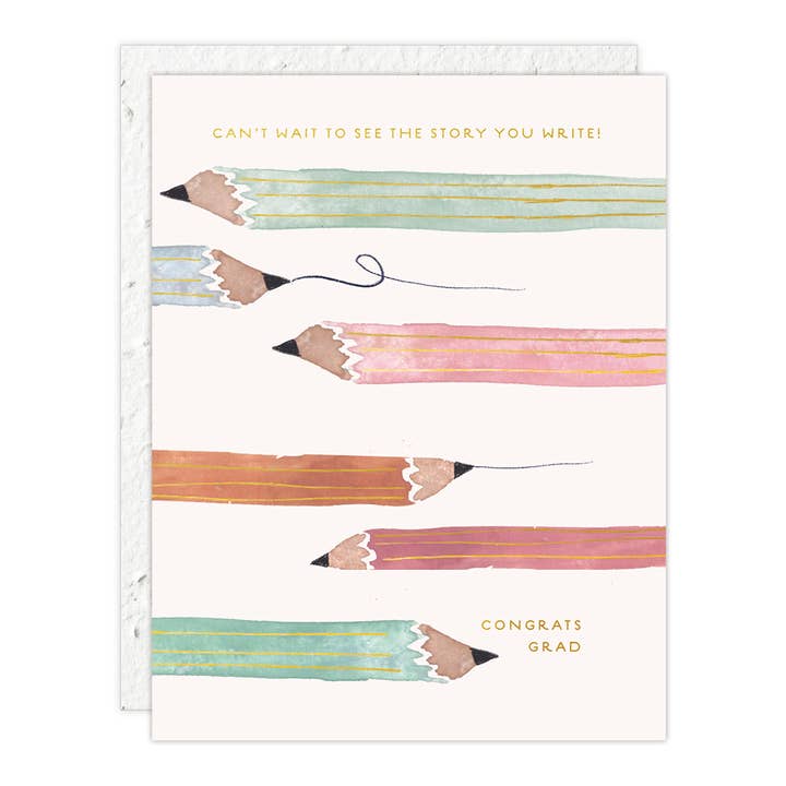Seedlings - Wholesale Graduation Card - Pencils - Graduation Card