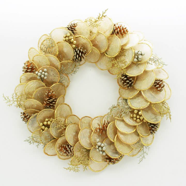 Corona d'oro Capiz per la vendita all'ingrosso da parte di Seasonal by Contrast Inc.