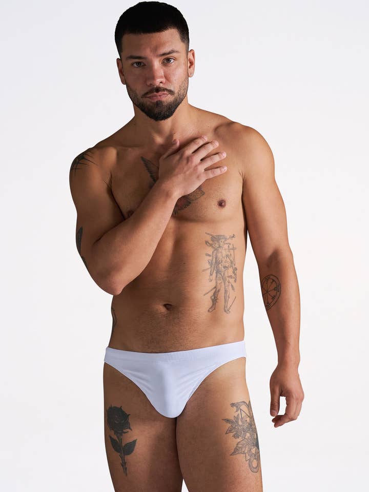 TEAMM8 Standard Swim Thong - White for wholesale by TEAMM8