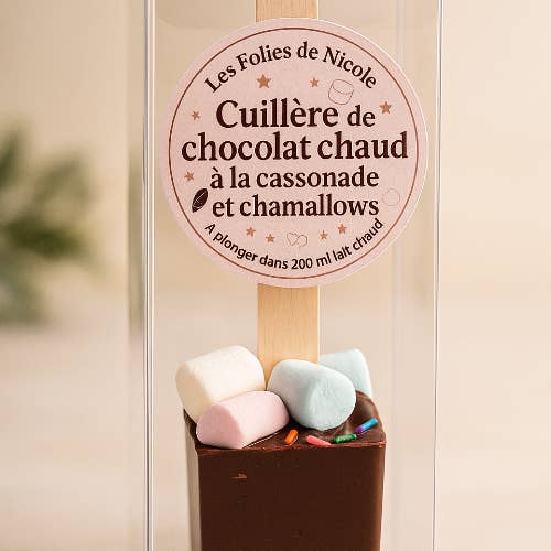 Les folies de Nicole - Wholesale Hot Cocoa Spoon - Hot chocolate spoon with brown sugar and marshmallows 🍫1