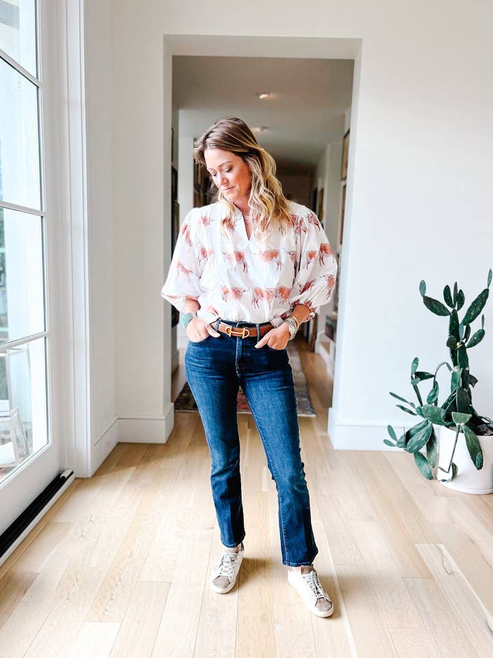 Black Label Claudia Top Animal Collection for wholesale by Brooke Wright Designs