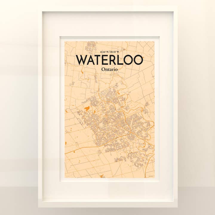 OurPoster.com - Wholesale Poster - Waterloo City Map Poster57