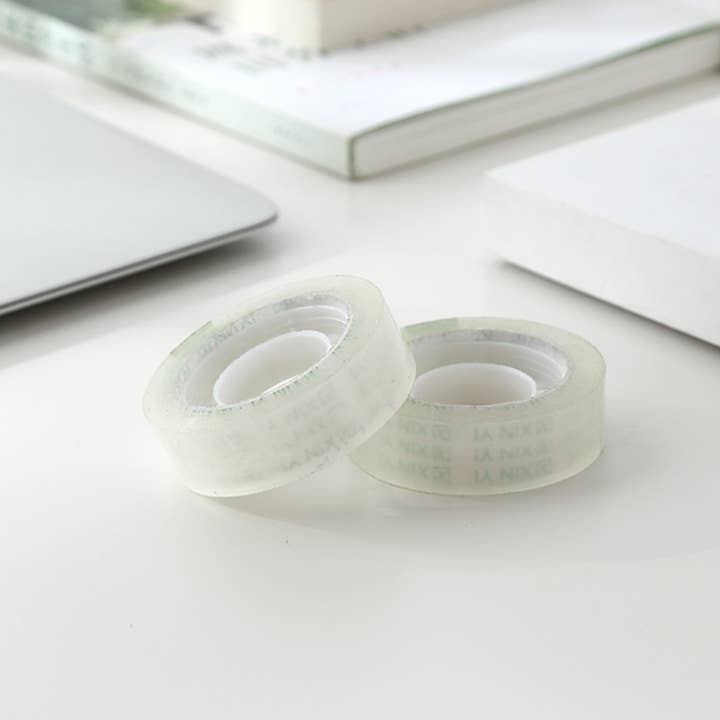 Tsyware - Wholesale Tape Dispenser - Small Clear Transparent Tape Dispenser Refills 3/4" x 1000"6