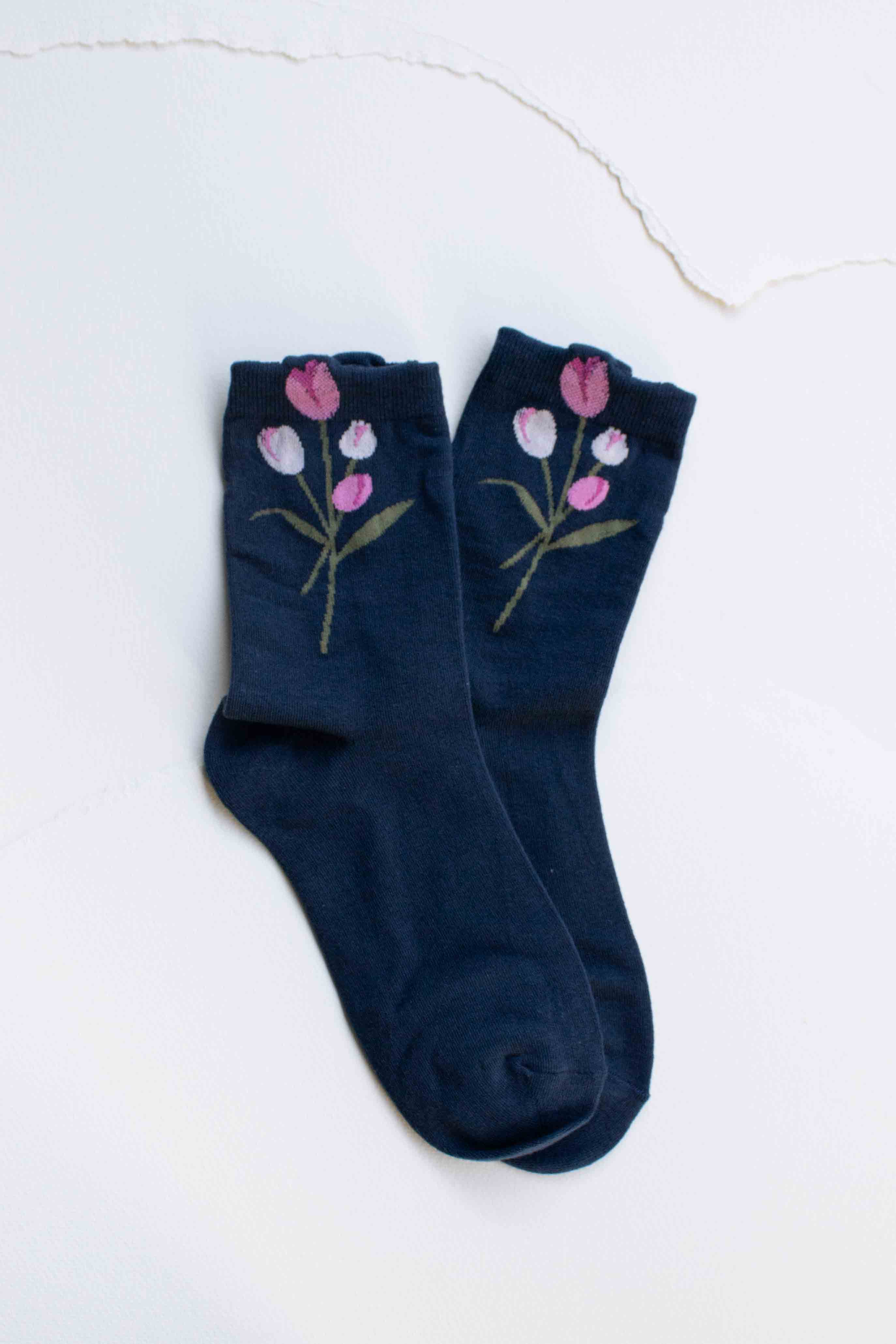Tiepology - Wholesale Socks - Women's - Tulip Bloom Cotton Blend Socks5