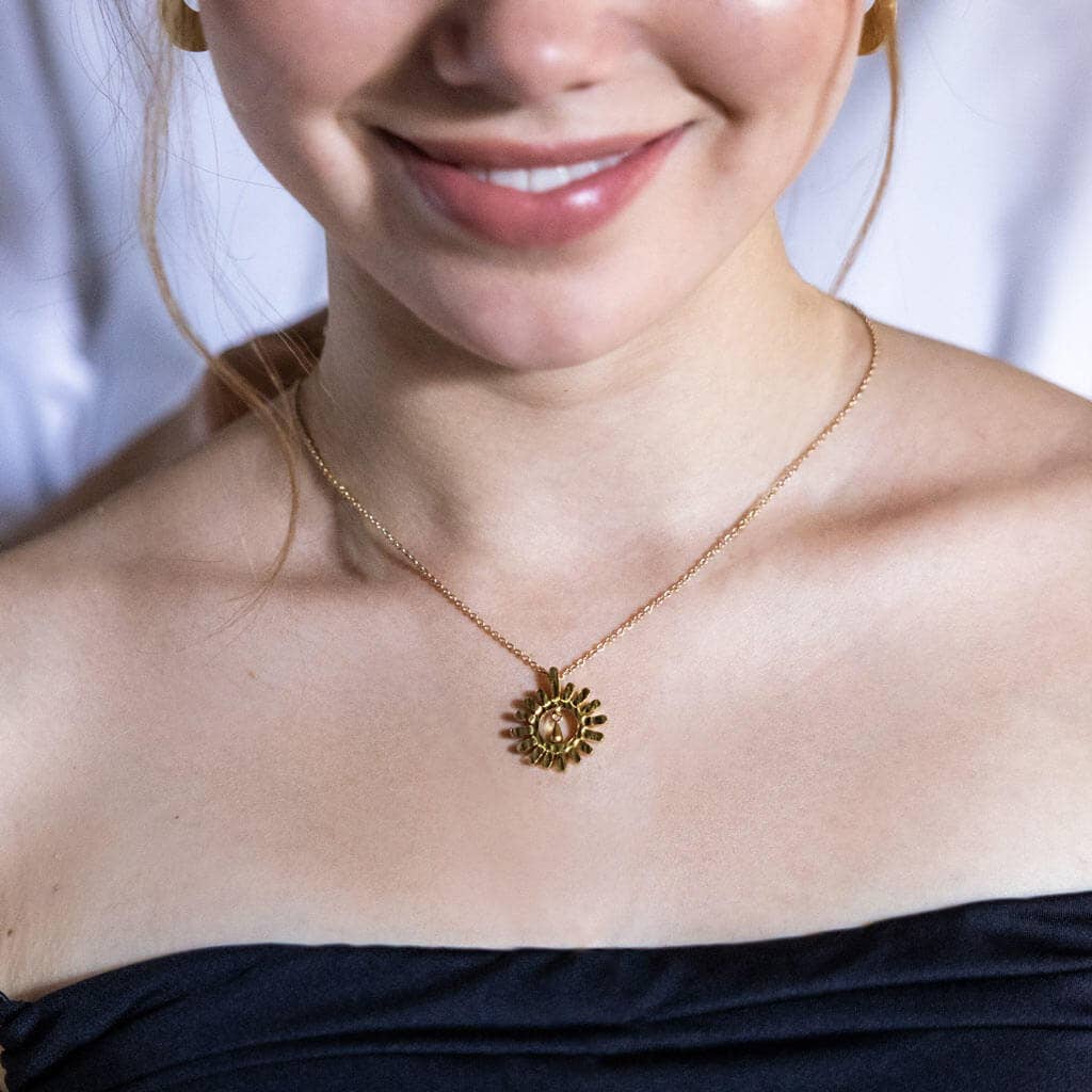 MULXIPLY - Wholesale Pendant/Charm Necklace - Drops of Sun Necklace | Brass1