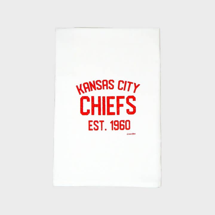 Green Bee Tea Towels - Wholesale Tea Towel - Kansas City Chiefs Towel | Tea Towels | Football Dish Towels
