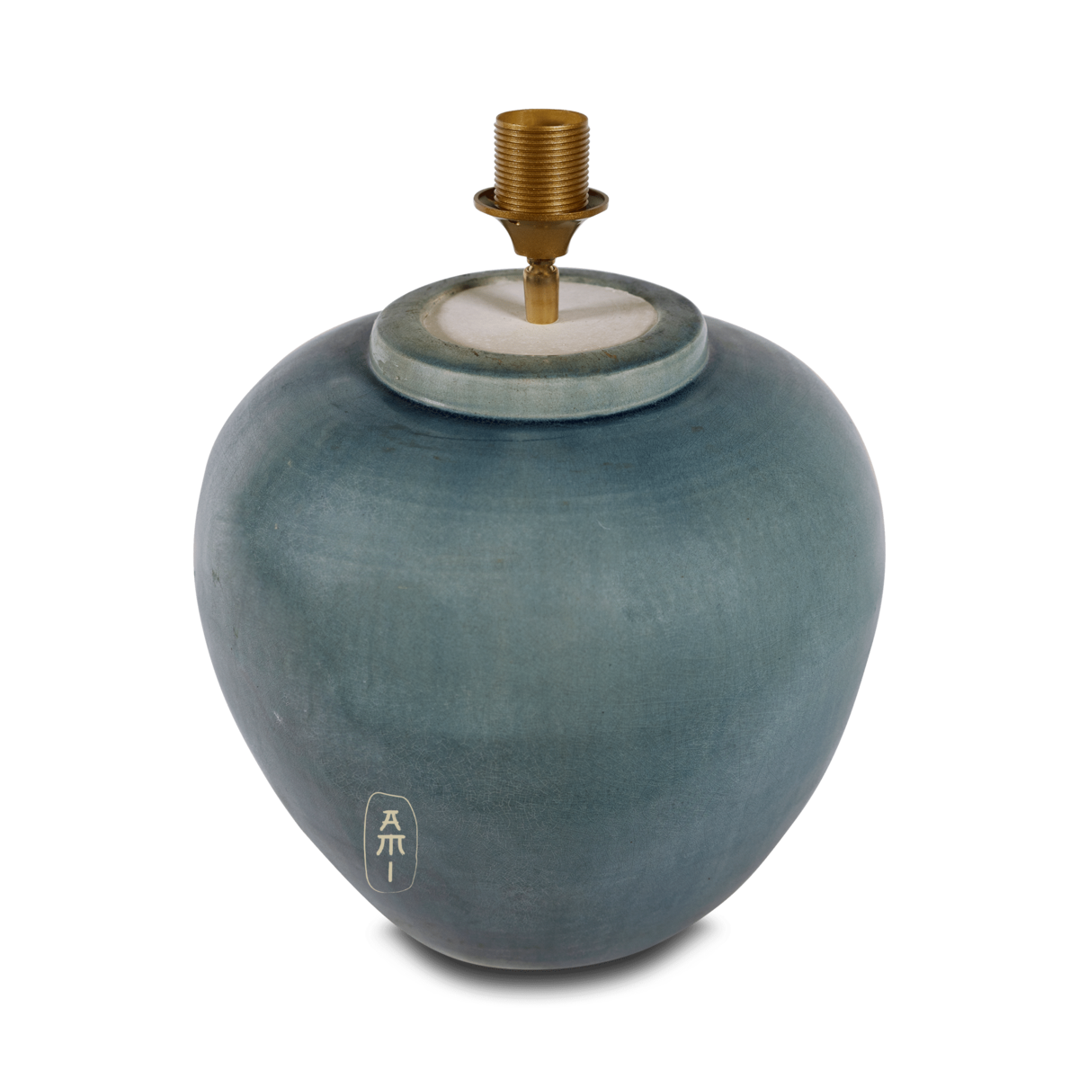 Asian Mix Interior - Wholesale Accent/Desk Lamp - Large light blue lamp base2