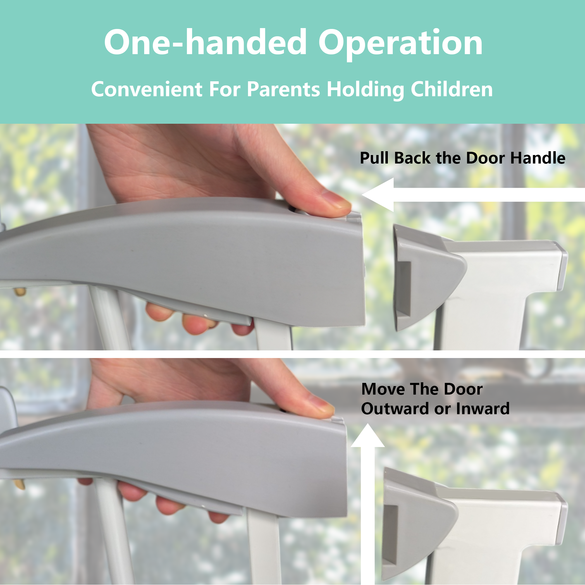 39F Inc. - Vente Barrière portative pliable – chien - Barrière de sécurité ajustable pour bébé et animaux, 29,5"-45,3", sans perçage, blanc9