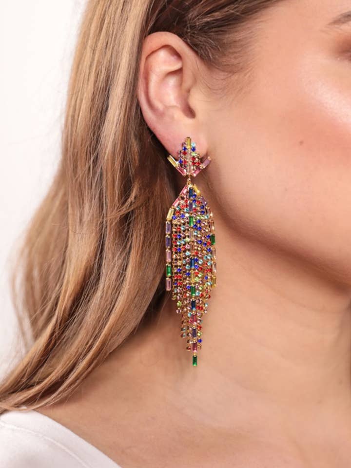 Sass Master Rhinestone Earrings for wholesale by Jess Lea