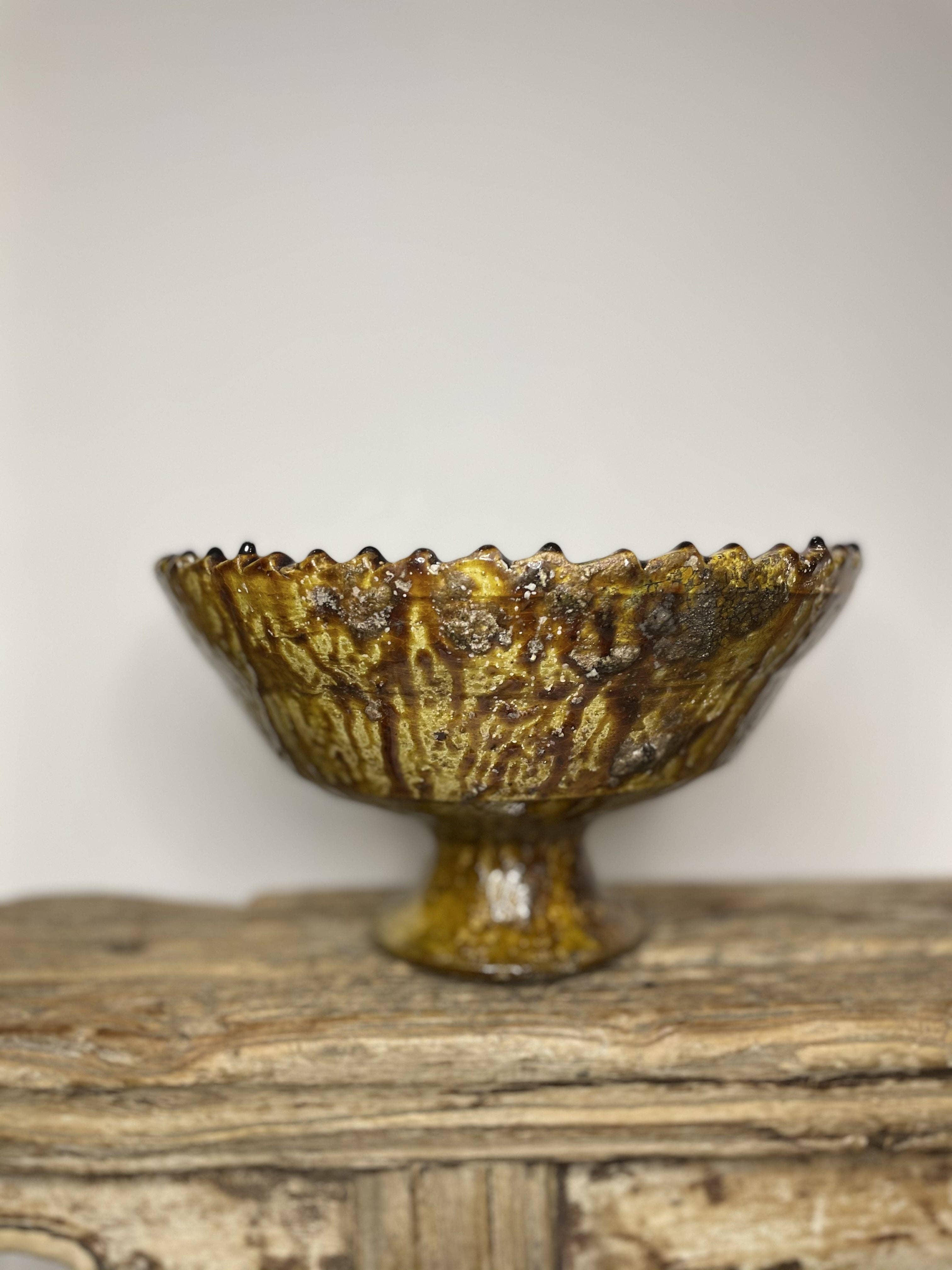 Tamegrouteshop - Wholesale Decorative Plate/Dish/Bowl - Hennabowl LARGE OCHER1