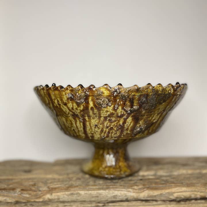 Tamegrouteshop - Wholesale Decorative Plate/Dish/Bowl - Hennabowl LARGE OCHER1