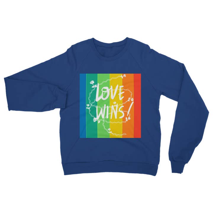 Love Wins Classic Adult Sweatshirt for wholesale by IAKAM