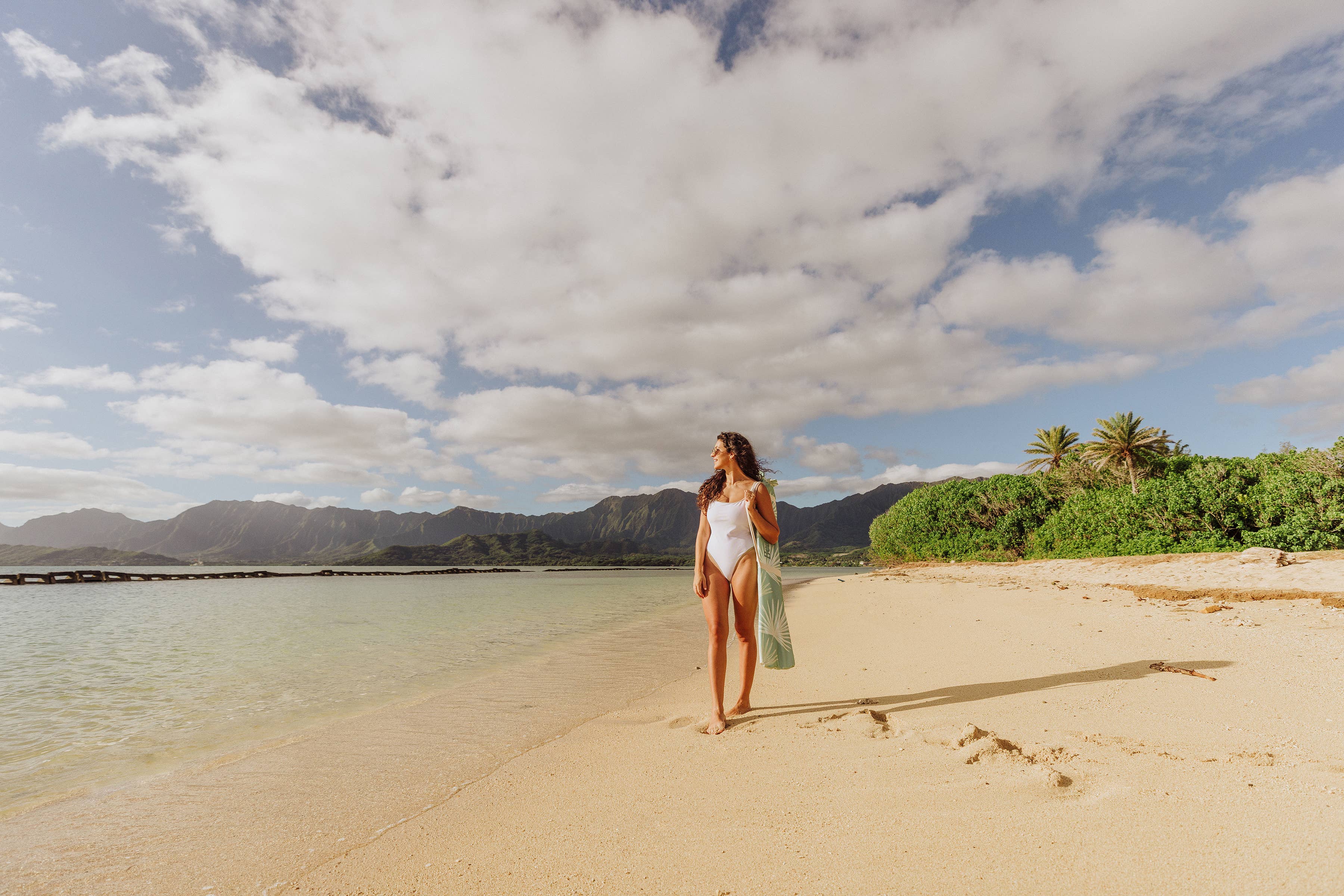 Beach State Summerland Beach Umbrella - Palm Beach for wholesale on Faire16