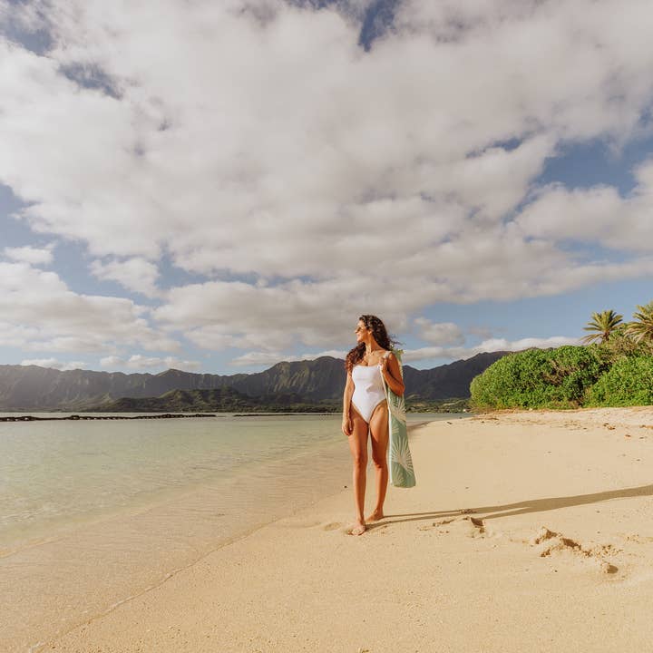 Beach State Summerland Beach Umbrella - Palm Beach for wholesale on Faire16