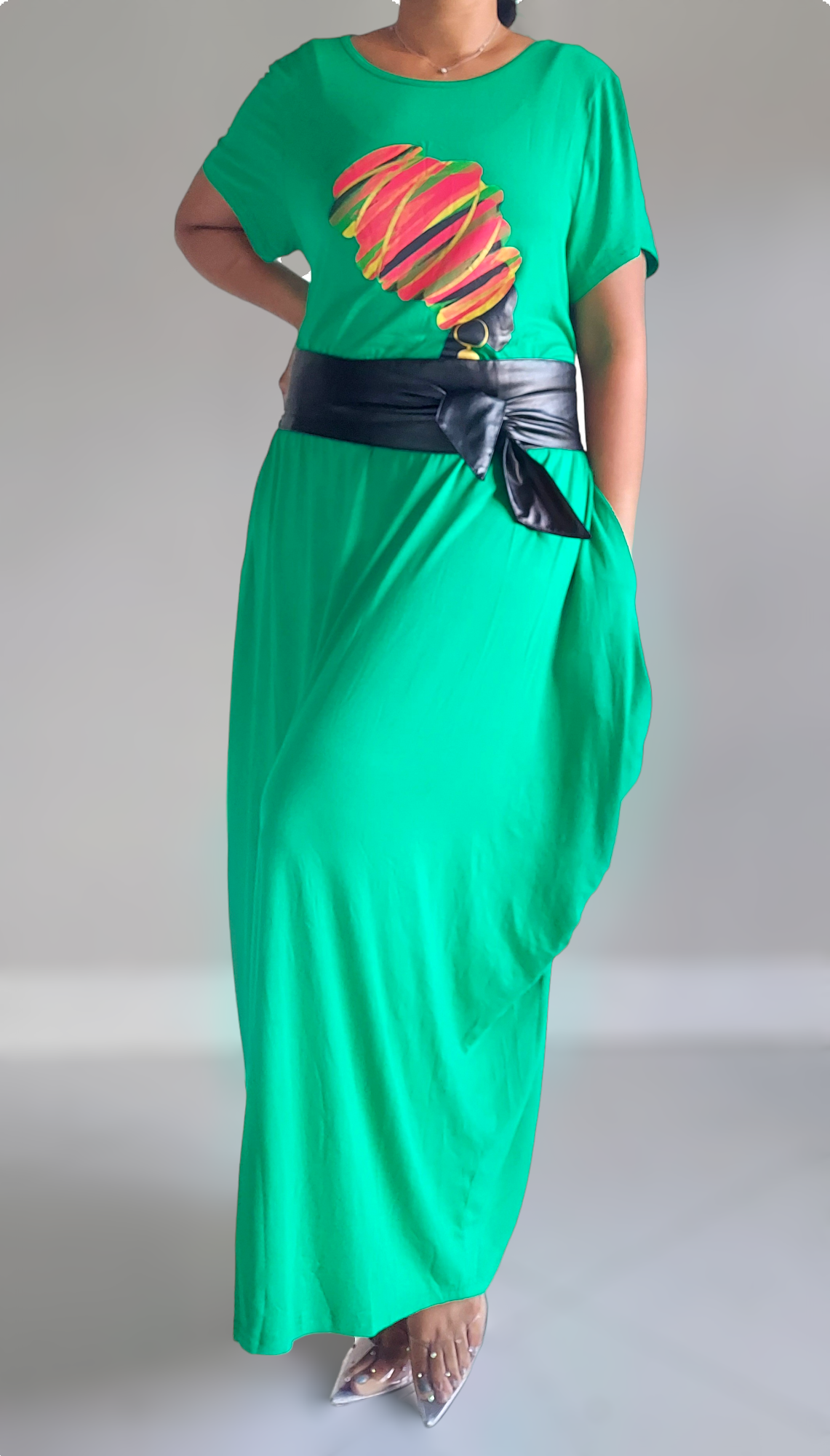 India Batik – Großhandel Kleid – Damen – Blessed Afro Bubble Jerseykleid, kurzärmlig, 2022SS2