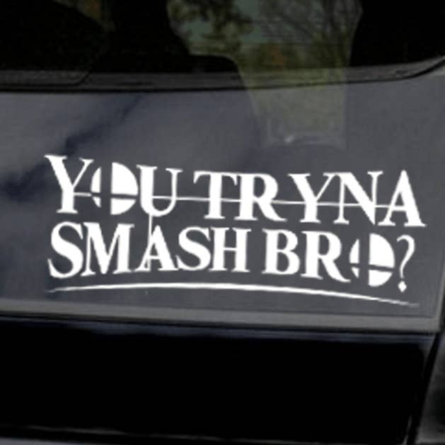 Stai provando Smash Bro? Adesivo in vinile (SSBU) per la vendita all'ingrosso da parte di Teddymuffs Designs