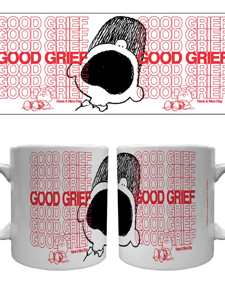 Peanuts - Good Grief - 20oz Cylinder Mug for wholesale by Pyramid America