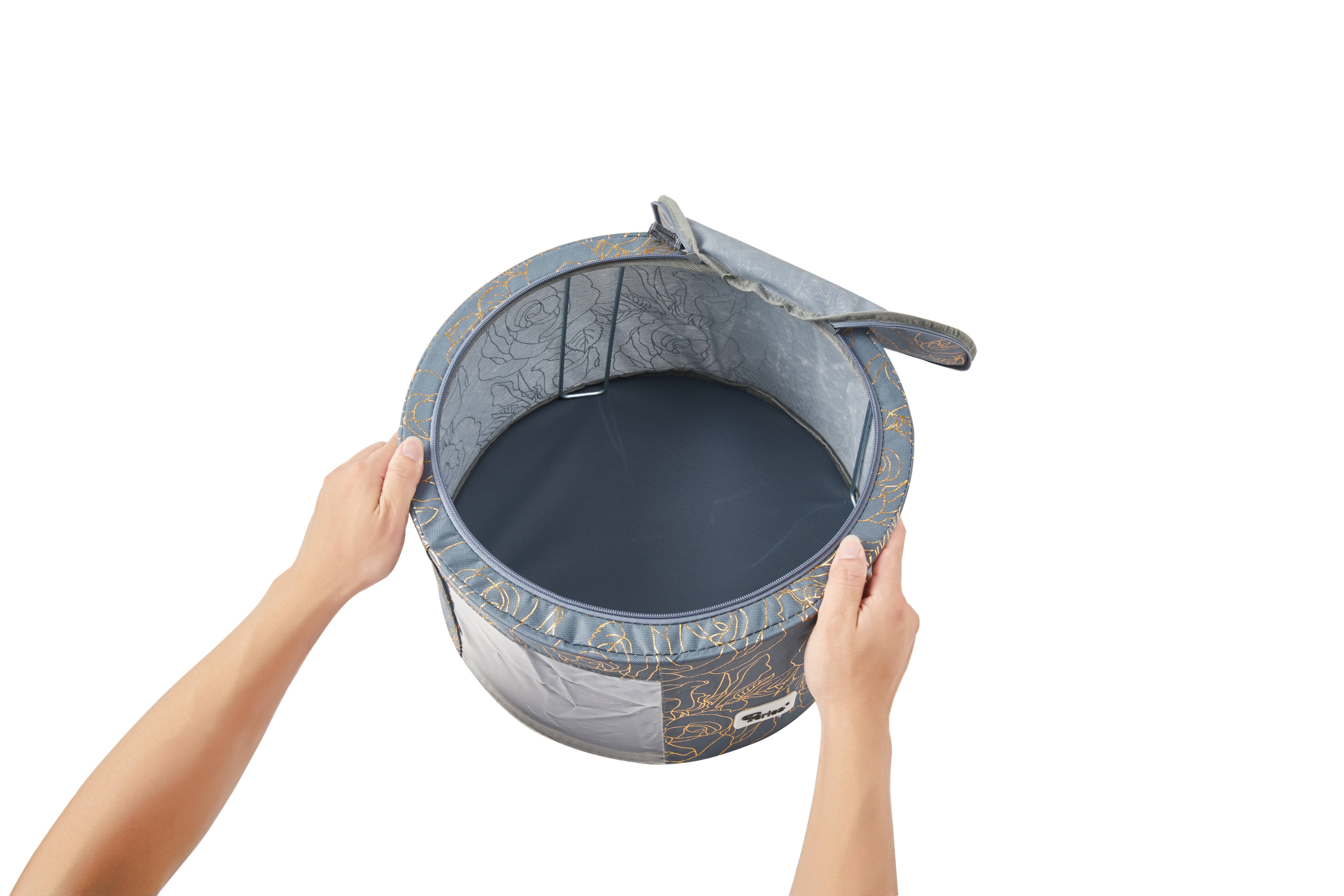 Periea – wholesale Storage Bin – Periea Round Folding Storage Box - Abby6