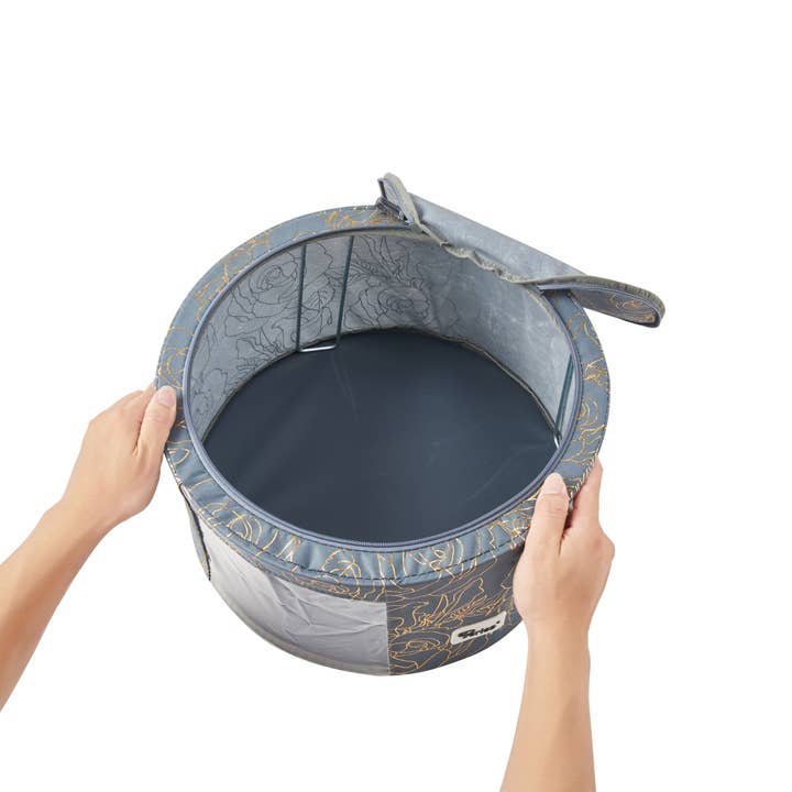 Periea – wholesale Storage Bin – Periea Round Folding Storage Box - Abby6