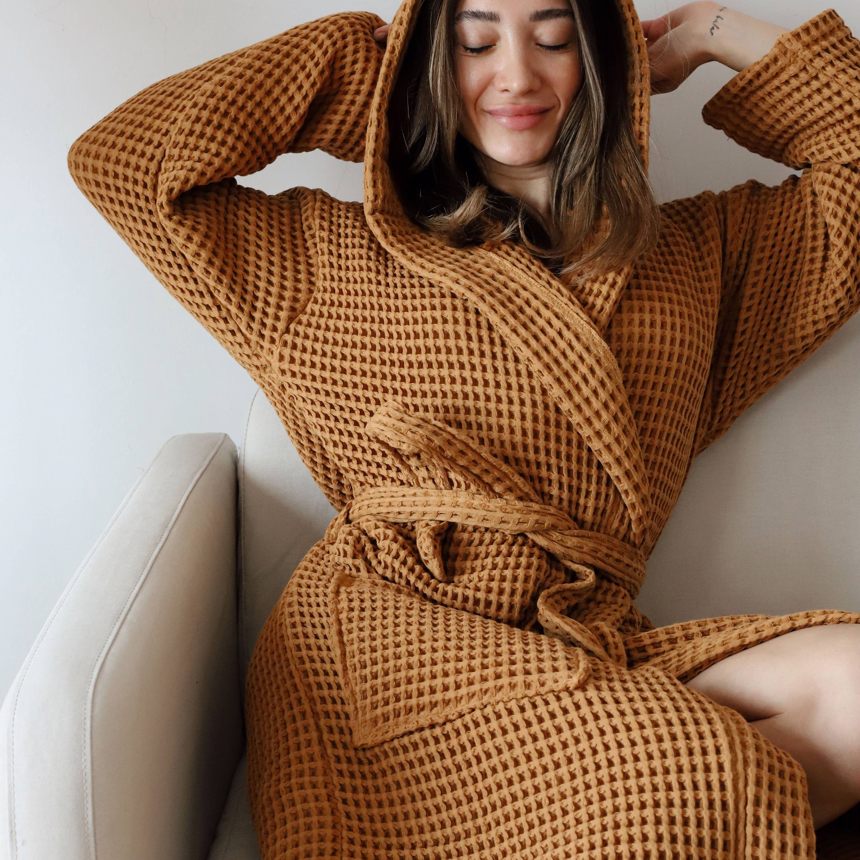 Vivamaison – Engroshandel Morgenkåbe - Unisex – Premium Vaflet Bomuld Badekåbe, Unisex Spa Komfort84