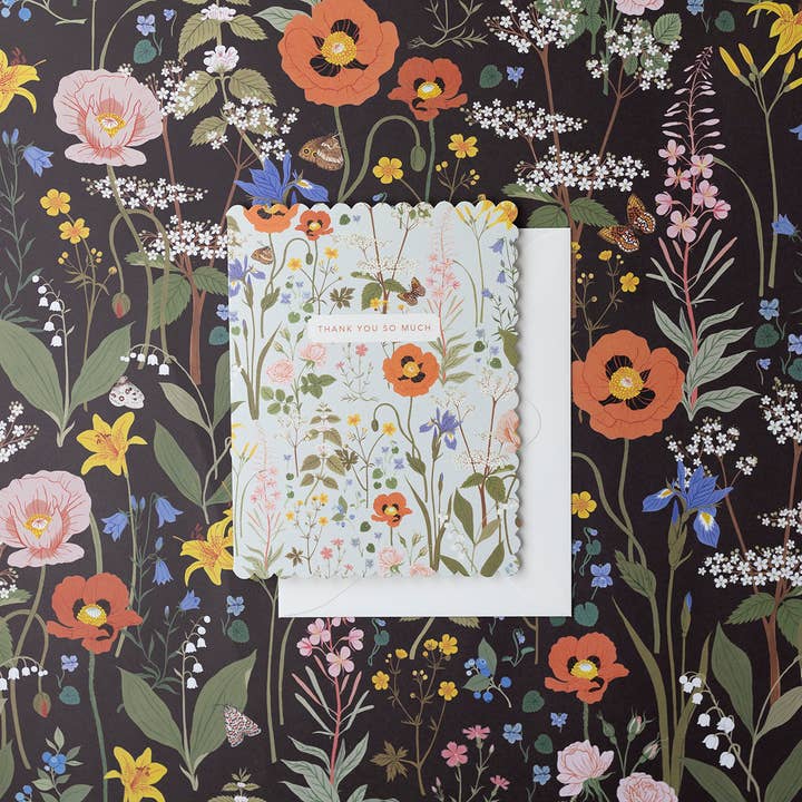Botanica Paper Co. - Wholesale Thank You Card - WILD FLOWERS | thank you card2