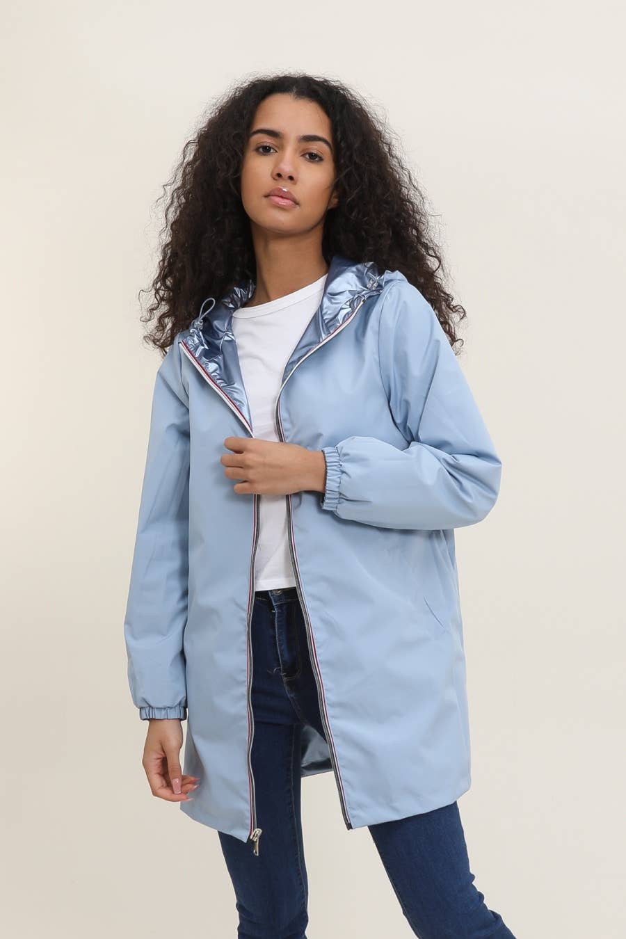 Attrait Paris - Wholesale Raincoat - Women's - Long reversible hooded waterproof jacket17