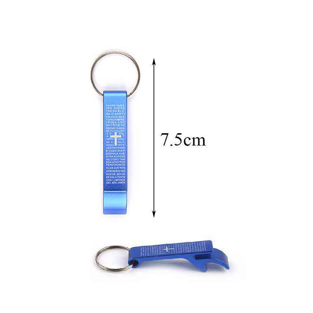 Sensibling Corp. - Wholesale Keychain - Unisex - 12PCS - Cross Printed Bottle Opener Keychains2