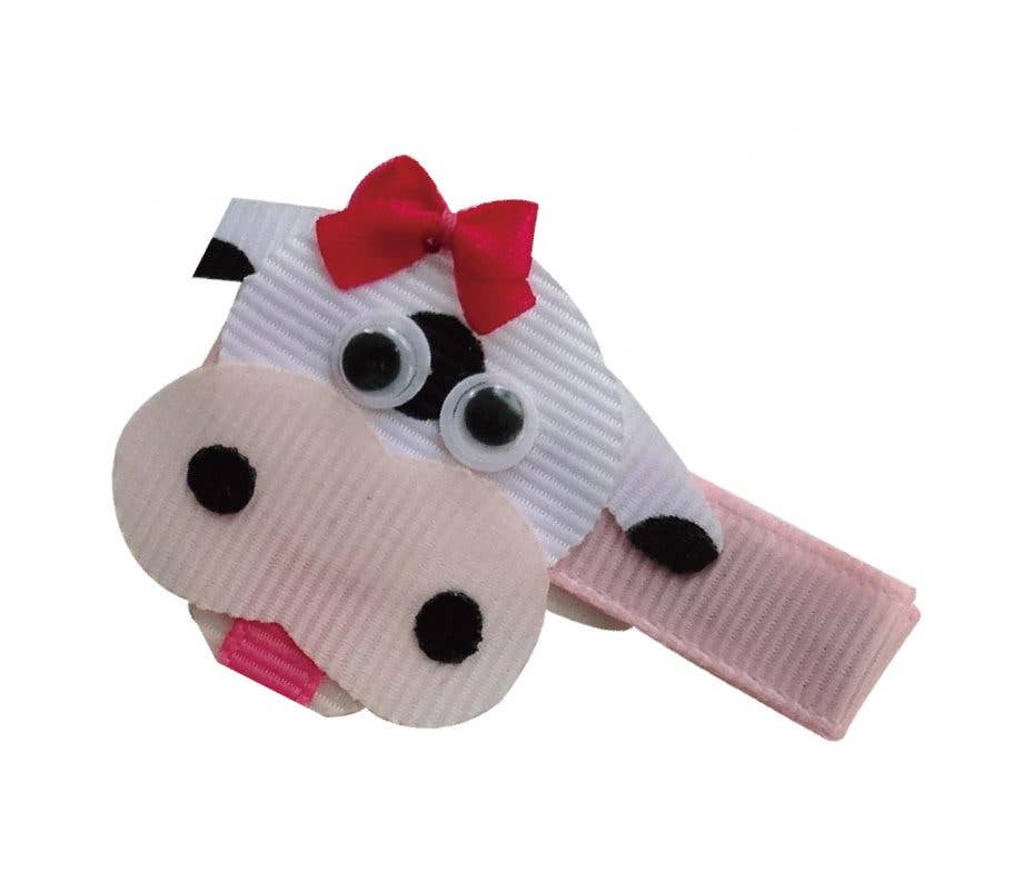 JOYHAIR - Wholesale Hair Clip - Kids - Barnyard Fun Cow Hairclip - MOO!