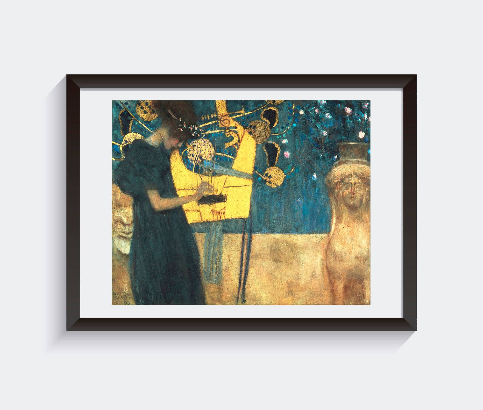 Go To Design - Wholesale Art Print - Fine art print The Music by Klimt unframed wall art2