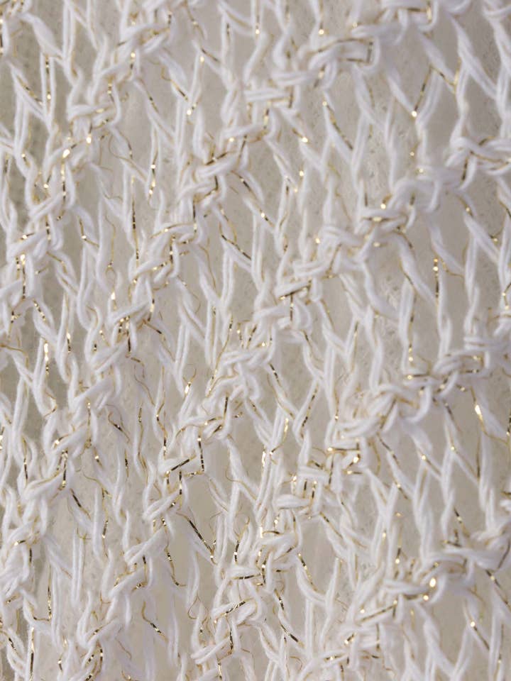 Cadenza Italy Ltd - Vente Tunique – femme - Tunique en maille lâche mélangée coton avec points décoratifs9