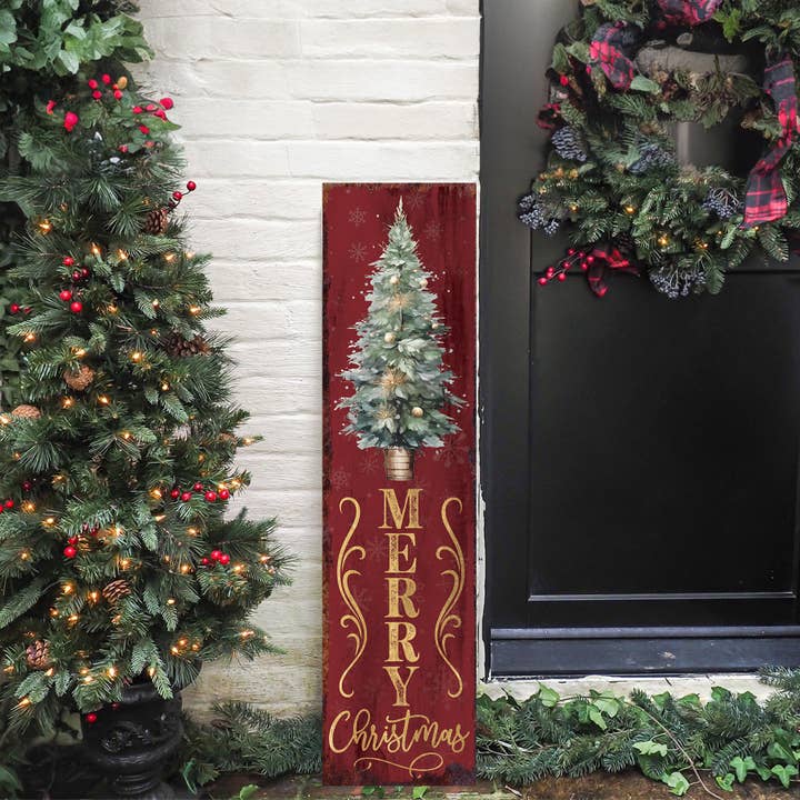 TX USA Corporation - Wholesale Christmas Decoration - Vintage Farmhouse Merry Christmas Porch Sign | Outdoor Holiday Decor6